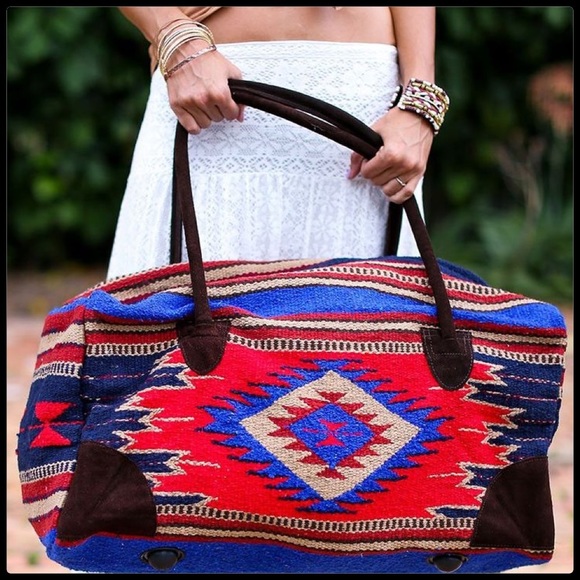 Boho Southwestern Travel Bag - Picture 3 of 8